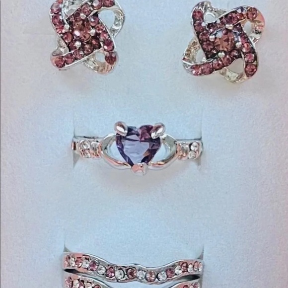 Amethyst jewelry set - Picture 1 of 4